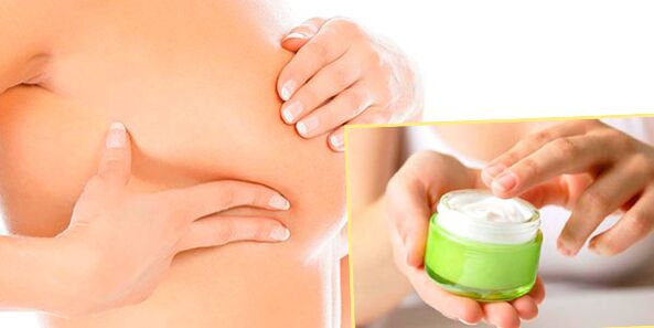Corrective breast massage na may fat cream